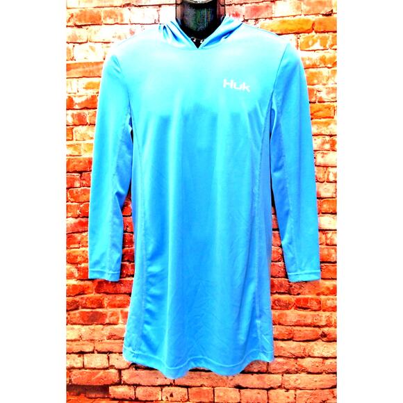 HUk Performance Fabrics Long Sleeved Hooded Fishing Apparel Shirt - Picture 1 of 7
